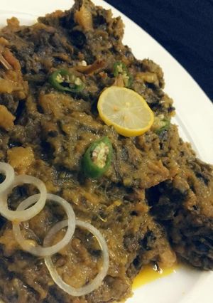 A picture of Shaljam Palak Ghousht.
