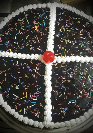 A picture of Double chocolate cake.
