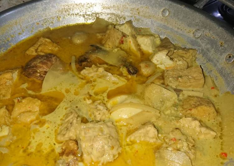 Proses memasak Mangut rebung tahu tempe dan ikan asap, Enak