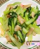 青江菜炒虱目魚甜不辣