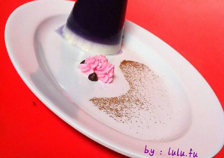 Resep Puding ubi ungu santan Anti Gagal