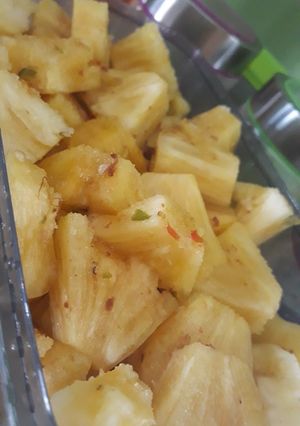 Foto resep Rujak nanas potong