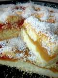 Pastafrola con harina leudante de membrillo y batata