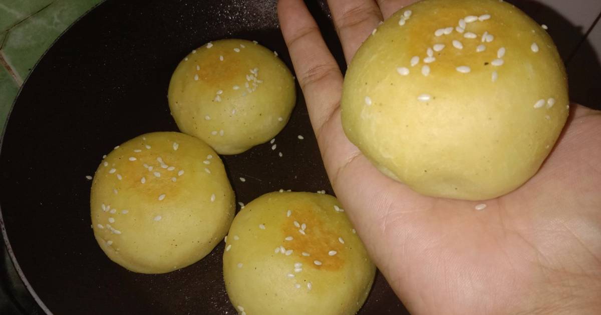 Resep Roti Burger Teflon | Adonan Kue