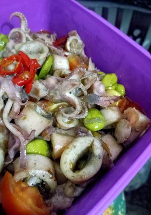 Foto resep Tumis cumi asin