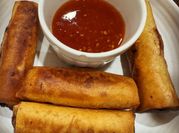 A picture of thai spring rolls