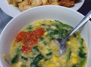 Foto resep Bubur Manado Pake Nasi Resep Asli Sulawesi