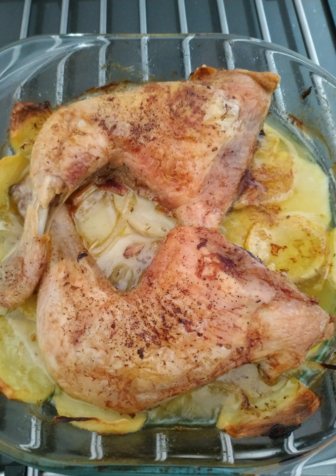 Una foto de Pollo al horno