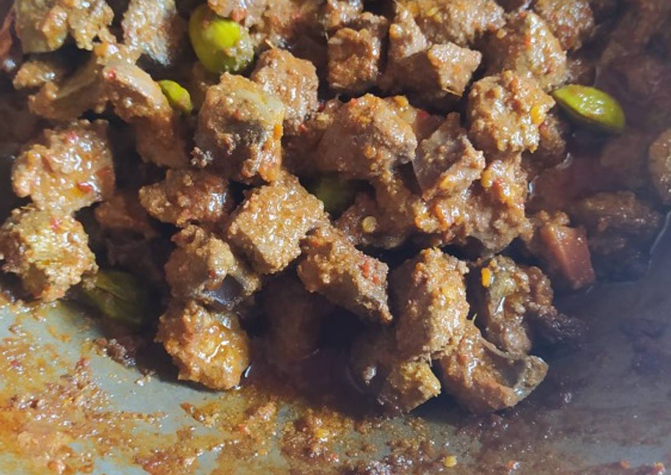 Sambel goreng ati sapi pete