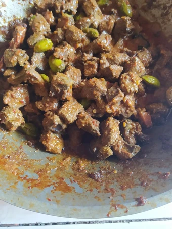 Easy Steps to Prepare Recipes Sambel goreng ati sapi pete the  Makes Drooling Tasty.