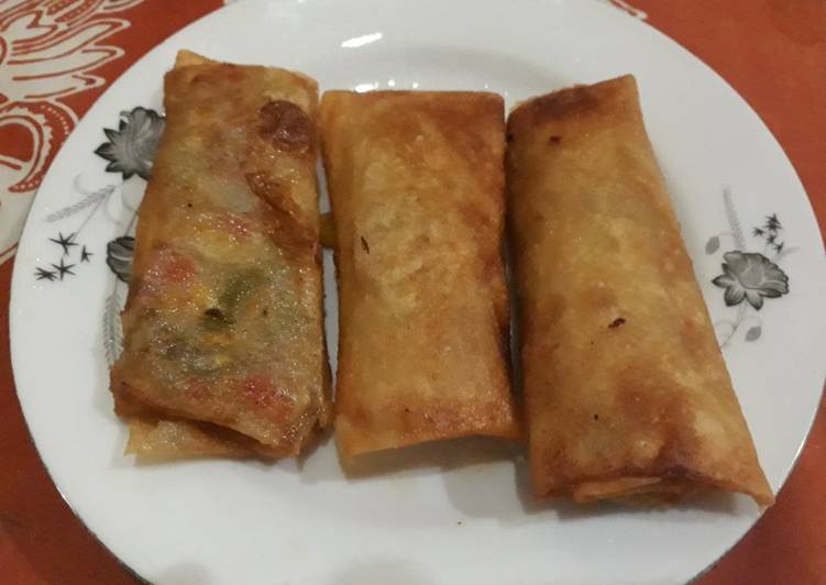 Lumpia isi orak arik sayur 🥗🥗