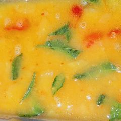 A picture of Split yellow pigeon peas,potato curry.(potato molakoshyam).