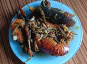 Gambar lobster asam manis pedas