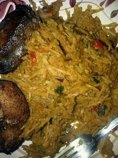 A picture of Abacha (African Salad).