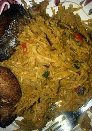 A picture of Abacha (African Salad).