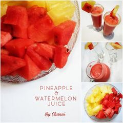 A picture of Melon/pineapple juice.
