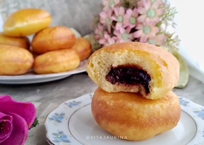 Ternyata ini loh! Resep buat Roti Goreng (1x proofing, empuk!👍) yang lezat