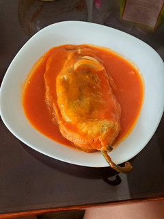 Una foto de Chiles rellenos