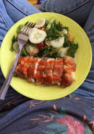 Hình của món Gà cuốn phomai.