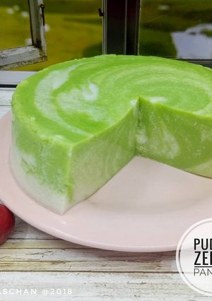Foto resep Puding Zebra Pandan