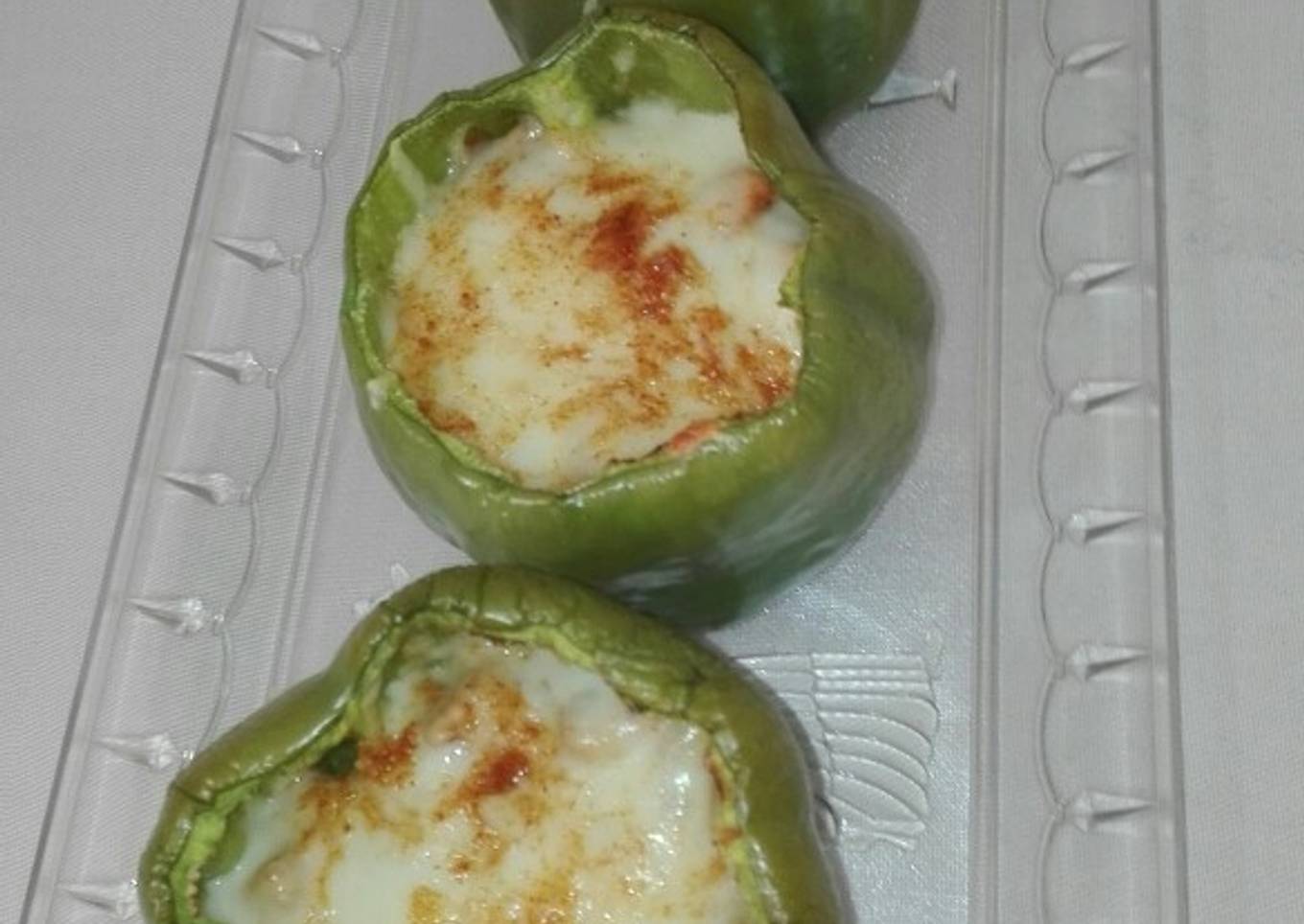 Chicken filled with Bell Pepper