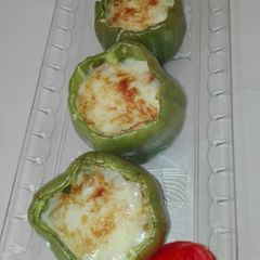 A picture of Chicken filled with Bell Pepper.