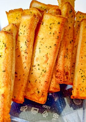 Foto resep Galic Bread (Bagelan) Roti Tawar Air Fryer
