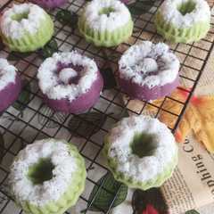 A picture of Kue Putu Ayu.