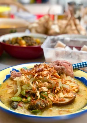 Foto resep Lontong Shirataki, Opor Ayam Keto