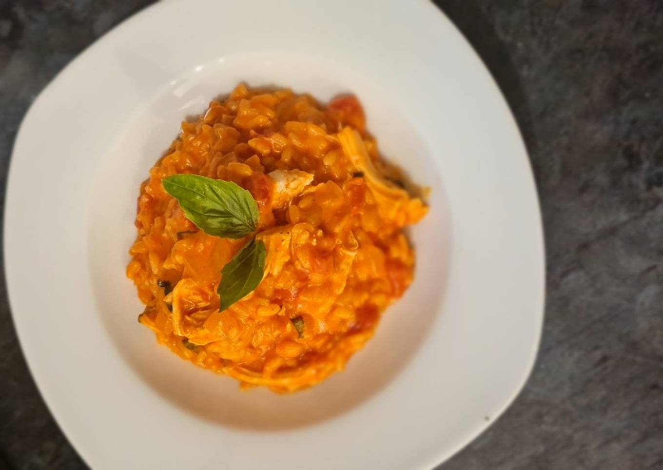Chicken and Tomato Risotto with Mascapone