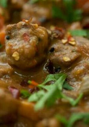 A picture of Fried beef stew.