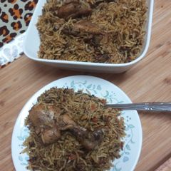 A picture of Chicken Biryani.