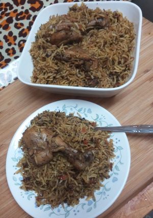 A picture of Chicken Biryani.