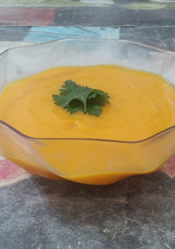 Una foto de Crema de calabaza