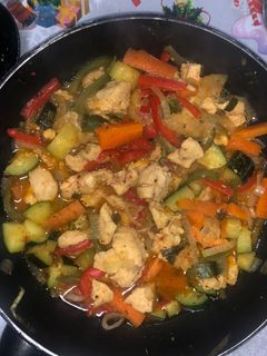 Una foto de Pollo estilo oriental!