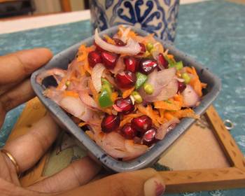 Update, Serving Recipe Sprouts and Pomegranate Salad in a Ginger Lemon Dressing Home Style