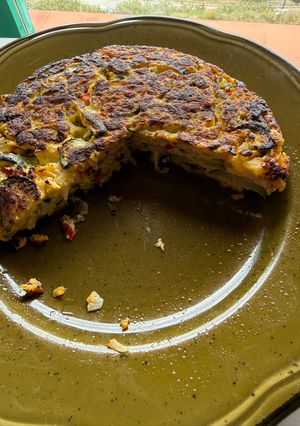 Una foto de Tortilla de Zucchini