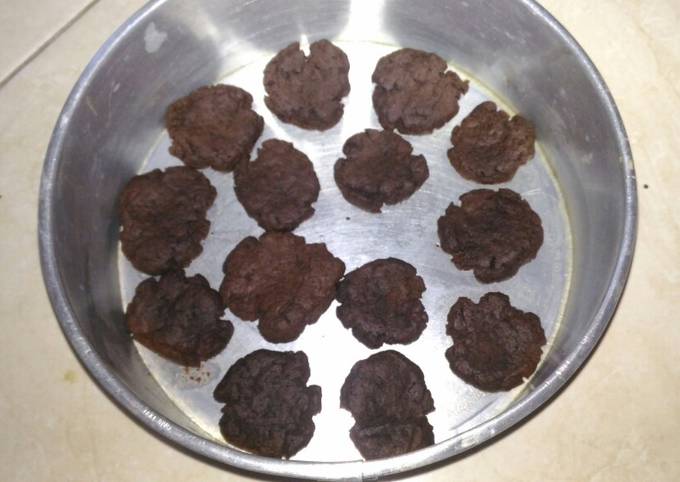 Cookies coklat sederhana (tanpa chocochip)