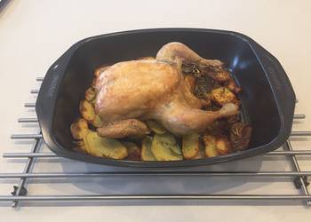 Latest Recipe Judys roast chicken with crispy potatoes Savory Delicious