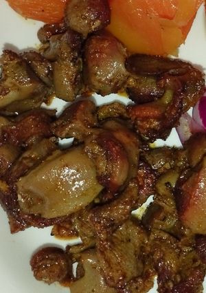 Une photo de Gésier grillés