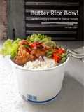 Butter Rice Bowl with Crispy Chicken & Salsa Sauce