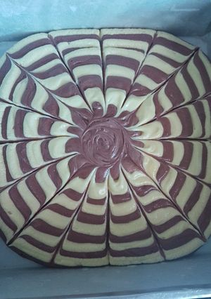 Foto resep Zebra marble cake