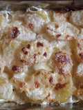 Papas Gratinadas con Queso y Crema