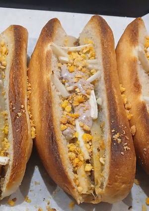 Una foto de Hot Dog de Espárragos Rellenos de Anchoa en Freidora de Aire
