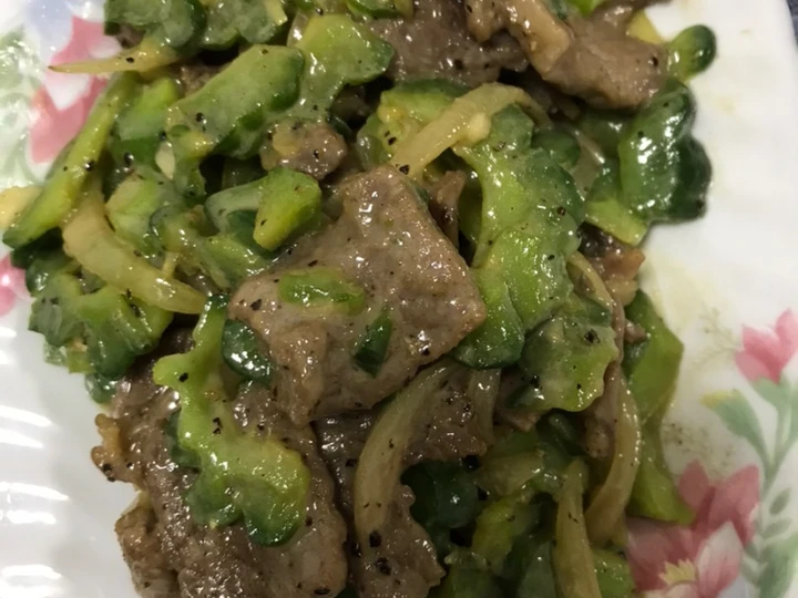 Langkah Mudah untuk Membuat Resep Oseng pare sapi lada hitam yang Lezat