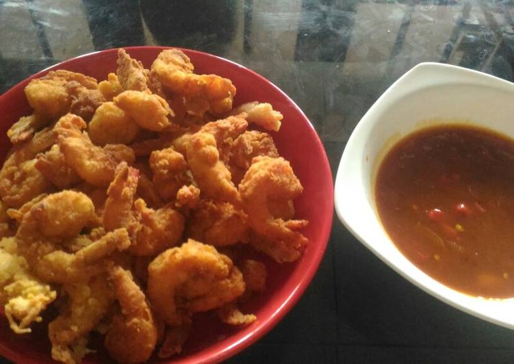 Resep Udang Goreng Tepung Saos Tiram Pedas Anti Gagal