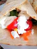 Wrap de carne assada