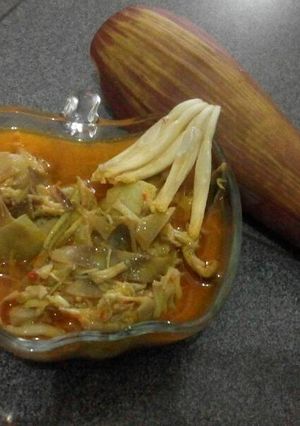 Foto resep Jantung pisang kuah kuning
