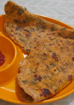 A picture of Methi jowar Thepla.