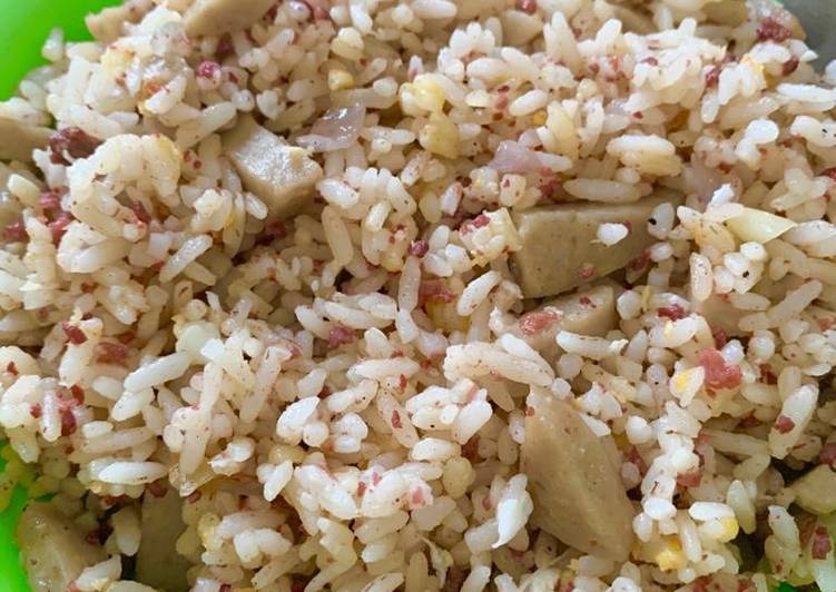 Cara Gampang Membuat Nasi goreng kornet bakso, Bikin Ngiler
